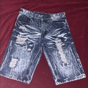Denim jean shorts